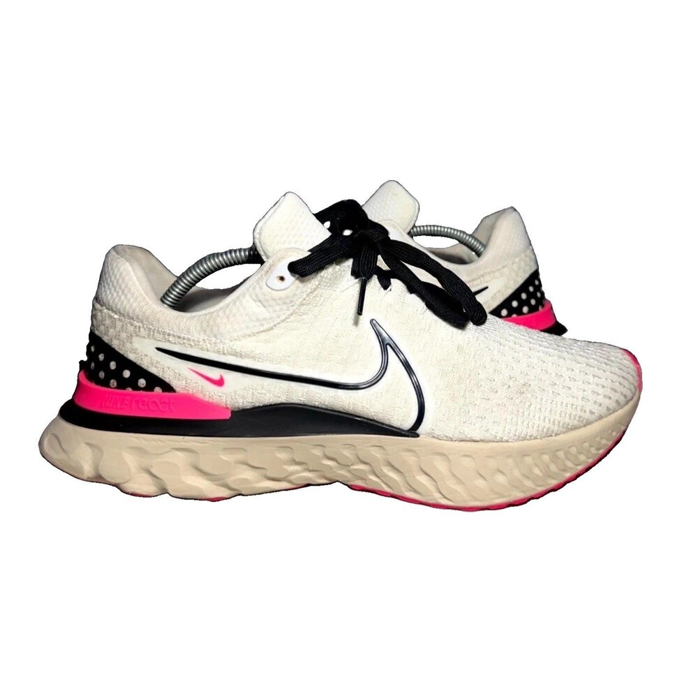 Nike React Infinity Run Flyknit 3 Sneakers White Running Shoes Mens Size 11